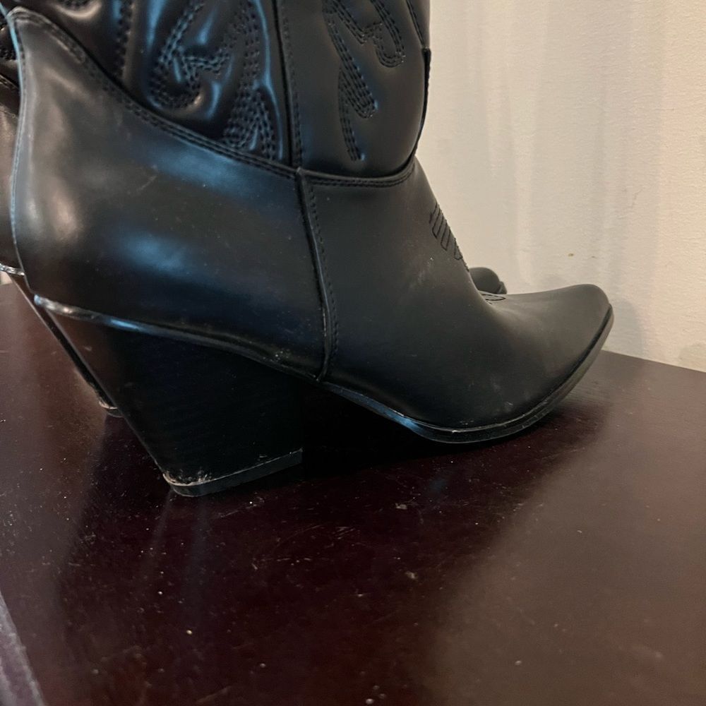 Cape Robbin SOUTHERN BELLE Western Tall Shaft Pointed Toe Block Heel - Picture 6 of 8